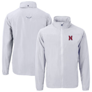 Men's Cutter & Buck Gray Nashville Sounds Big & Tall Charter Eco Knit Recycled Full-Zip Jacket