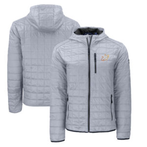 Men's Cutter & Buck  Gray Houston Astros City Connect Rainier Primaloft Eco Full-Zip Hooded Jacket