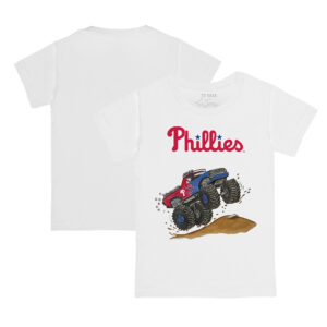 Infant Tiny Turnip White Philadelphia Phillies Monster Truck T-Shirt