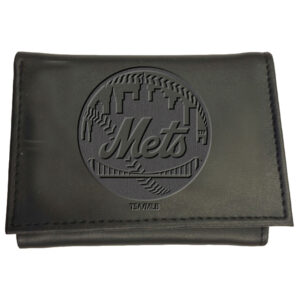 Black New York Mets Hybrid Tri-Fold Wallet