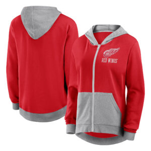 Women's  Red Detroit Red Wings Hit It French Terry Full-Zip Hoodie