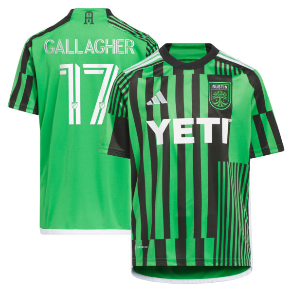Youth adidas Jon Gallagher Green Austin FC 2024 Las Voces Kit Replica Player Jersey