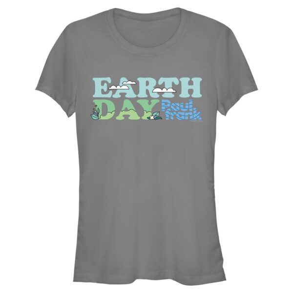 Women's Mad Engine  Charcoal Paul Frank Earth Day Graphic T-Shirt