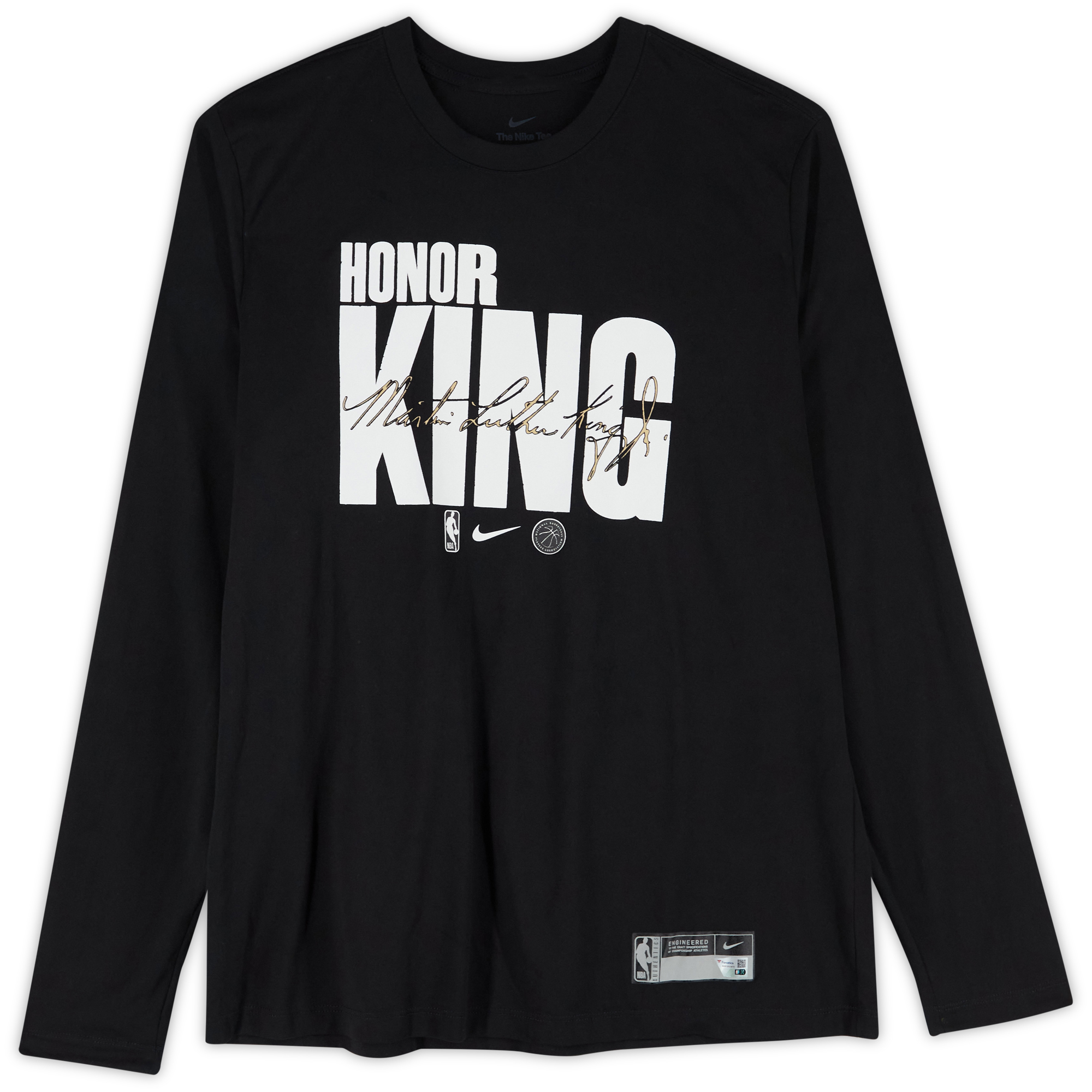 Trae Young Atlanta Hawks Player-Worn Black MLK Long Sleeve Shirt from the 2023-24 NBA Season - Image 7