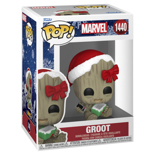Guardians of the Galaxy #1440 Groot with Present Funko Pop! Vinyl Bobblehead