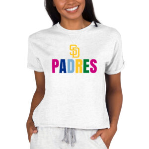 Women's Concepts Sport  Oatmeal San Diego Padres Mainstream Terry Sweatshirt