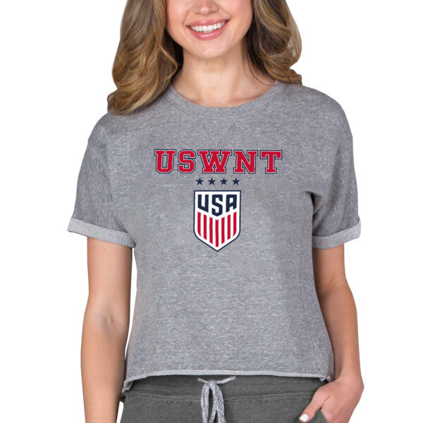 Women's Concepts Sport Gray USWNT Mainstream Terry T-Shirt
