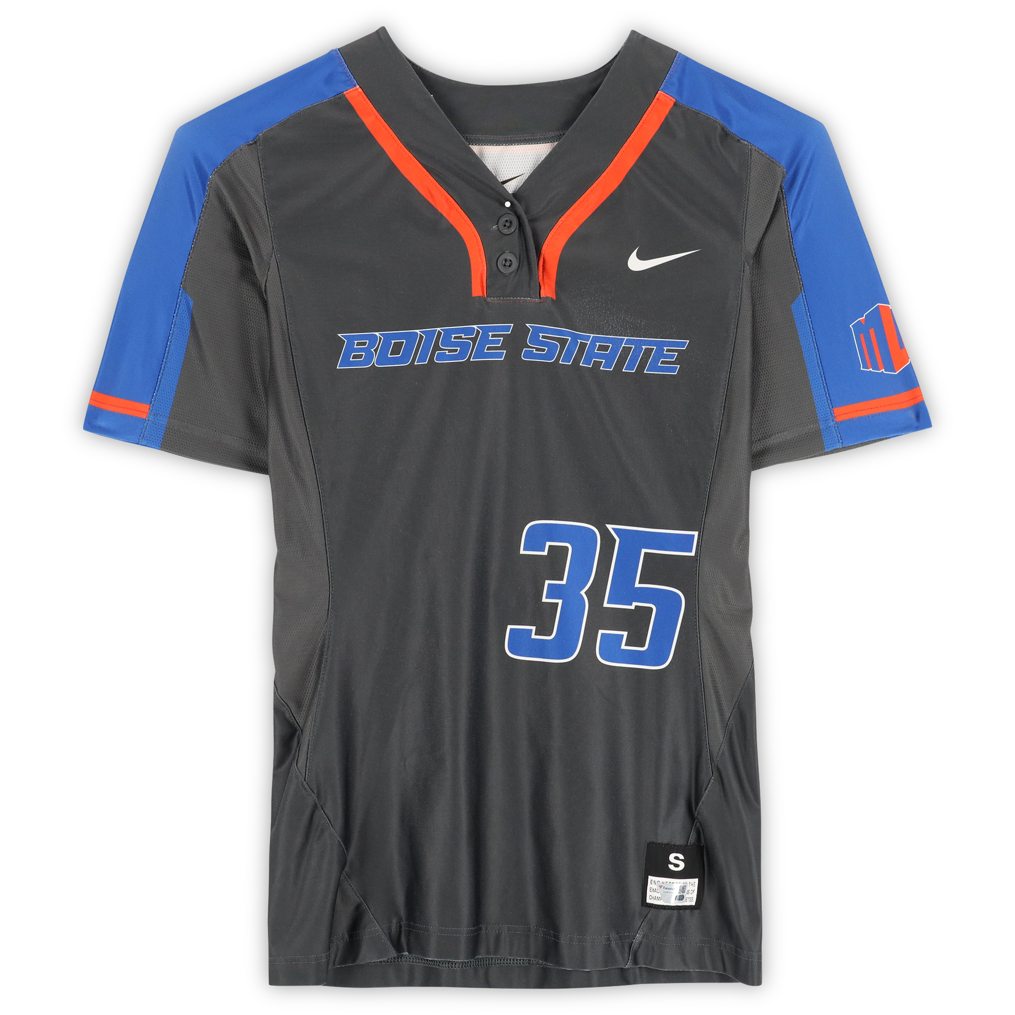 Boise State Broncos Team-Issued #35 Gray Jersey from the Softball Program - Size S - Image 3