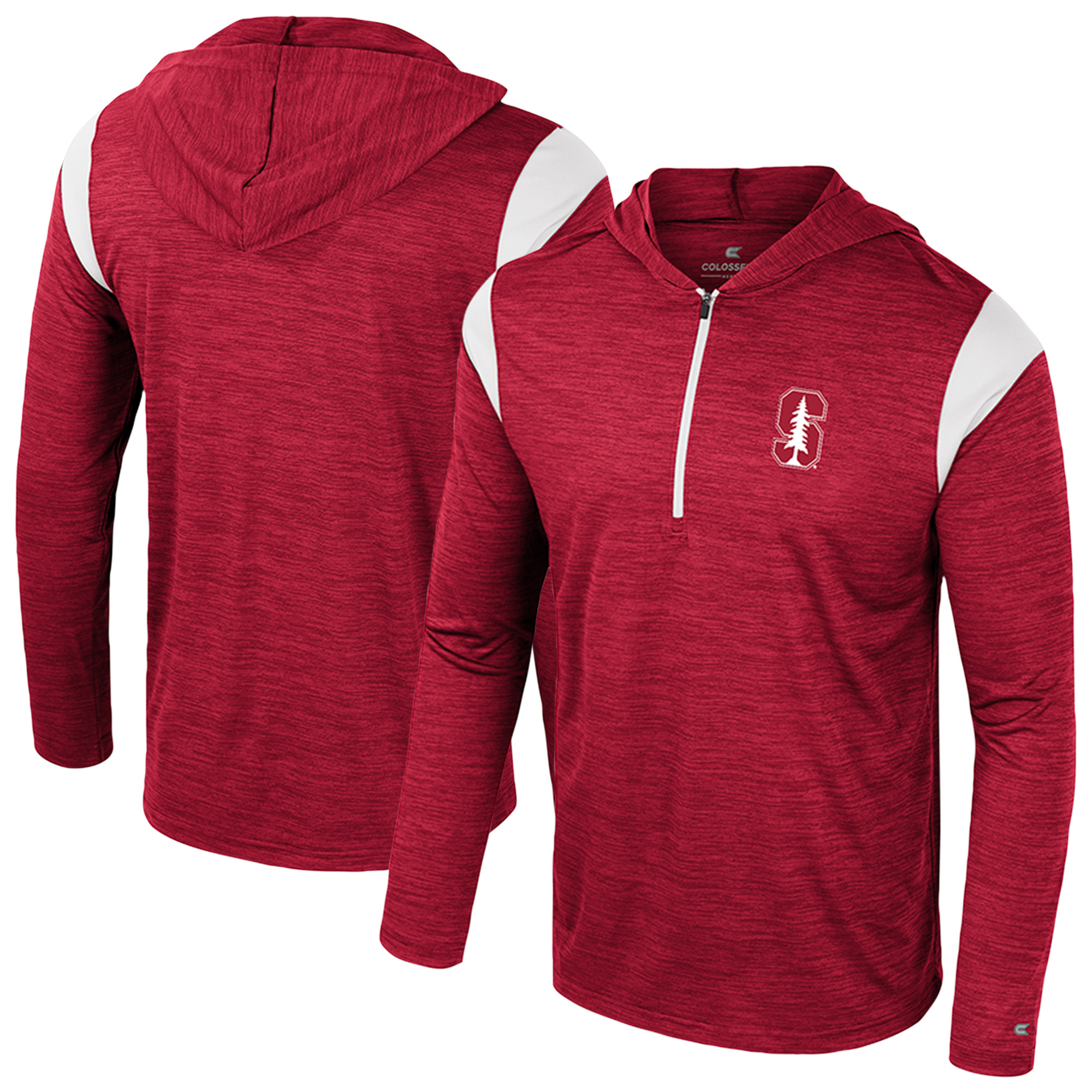 Men's Colosseum Cardinal Stanford Cardinal Dozer Half-Zip Windshirt - Image 2