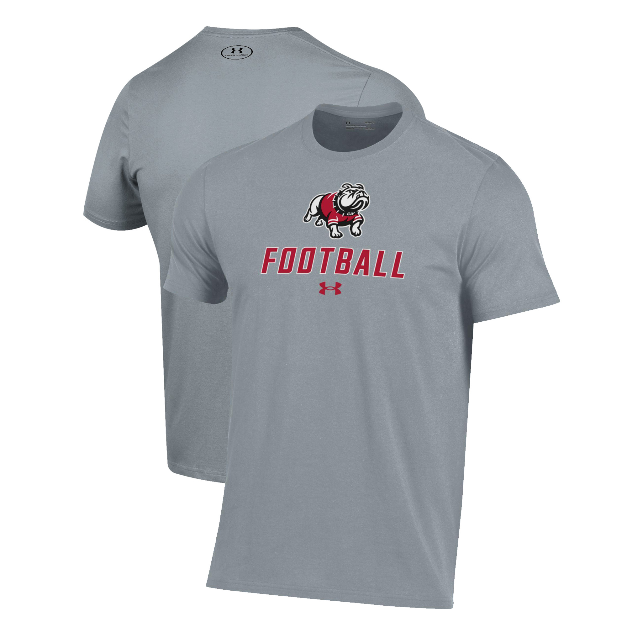 Men's Under Armour Grey Gardner-Webb Bulldogs Football Performance T-Shirt