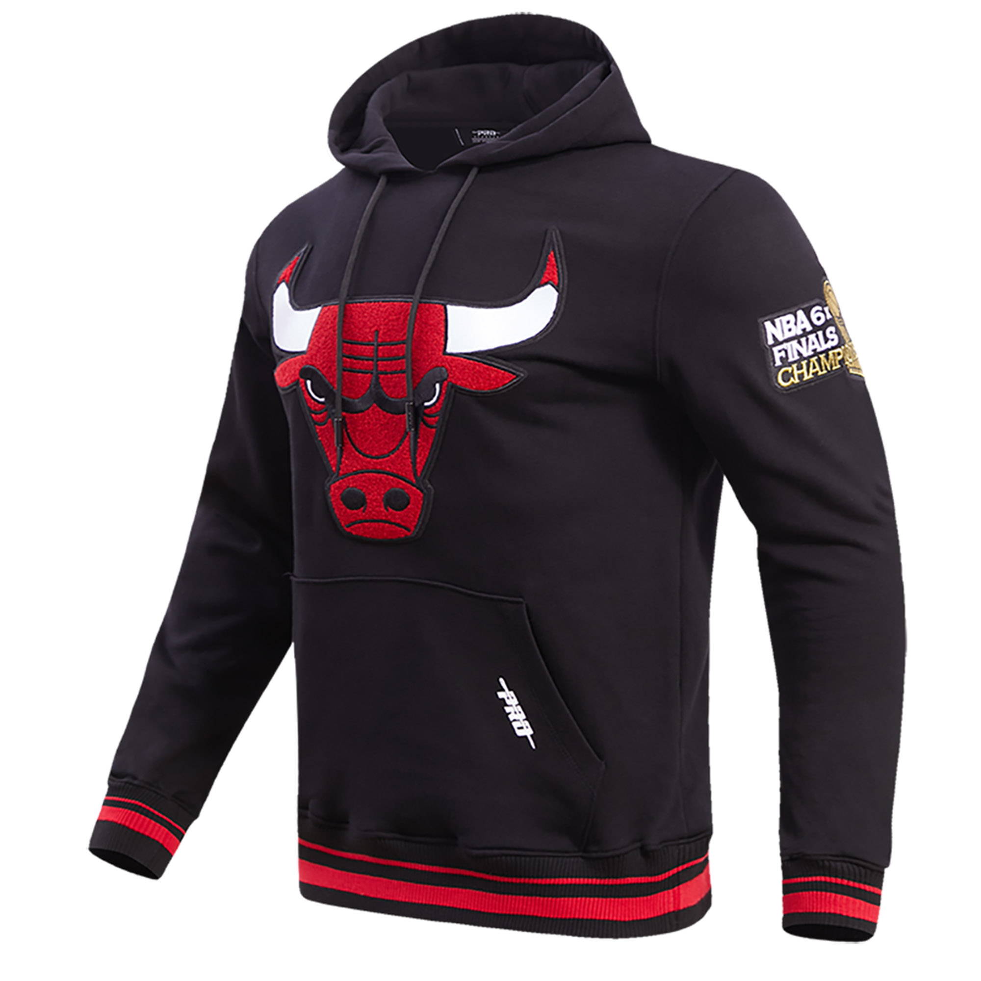 Men's Pro Standard Black Chicago Bulls Retro Classic Pullover Hoodie - Image 10