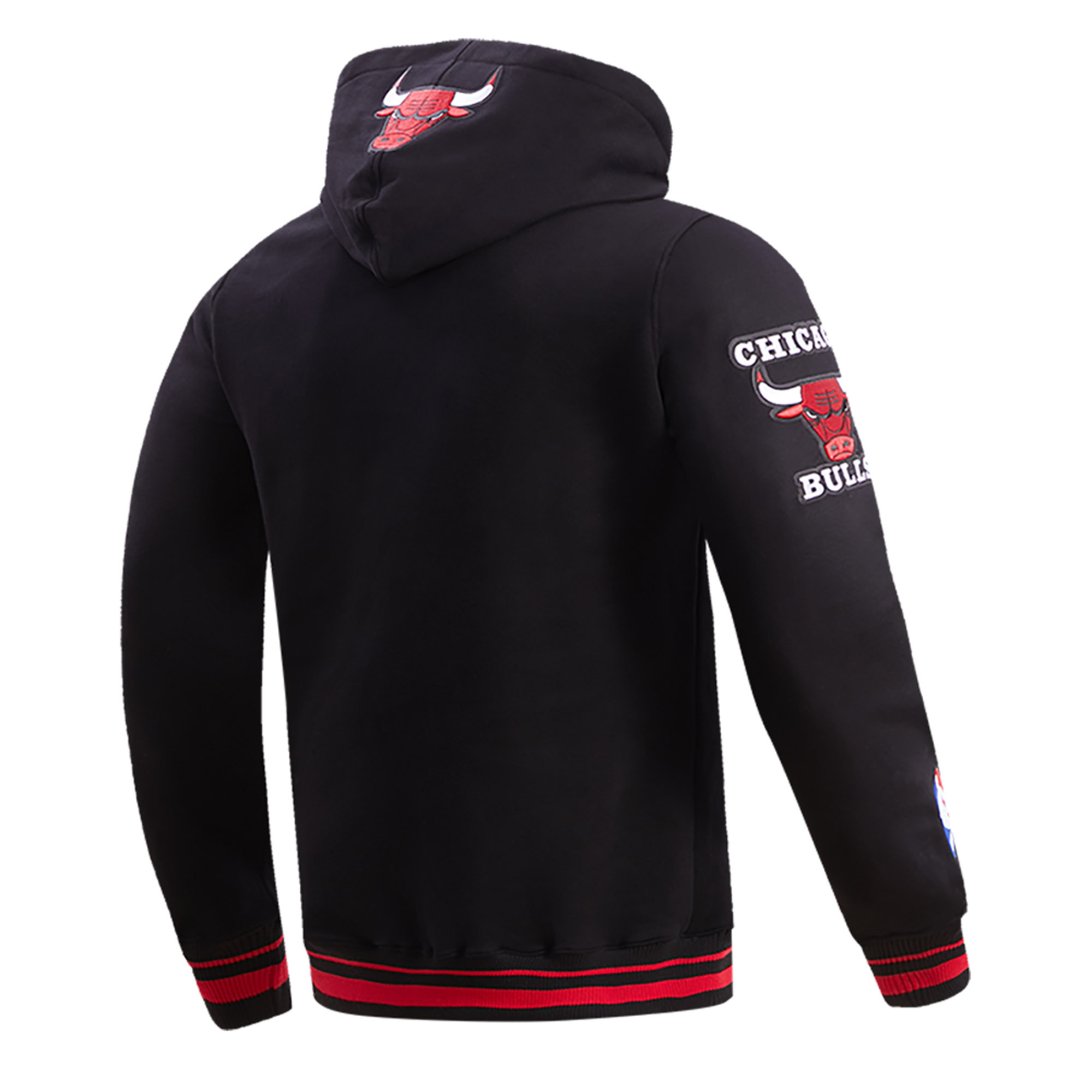 Men's Pro Standard Black Chicago Bulls Retro Classic Pullover Hoodie - Image 4