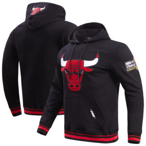 Men's Pro Standard Black Chicago Bulls Retro Classic Pullover Hoodie