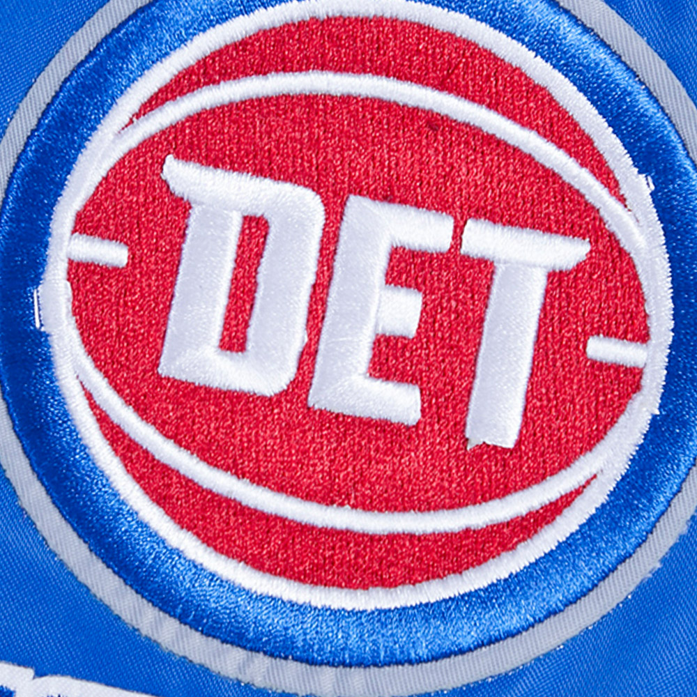 Men's Pro Standard Blue Detroit Pistons Retro Classic Satin Full-Snap Jacket - Image 15
