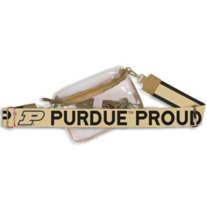 Women's Purdue Boilermakers Bridget Clear Purse with Logo Strap