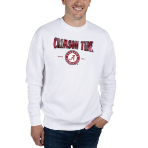 Unisex Uscape Apparel White Alabama Crimson Tide Coastal Fleece Pullover Sweatshirt