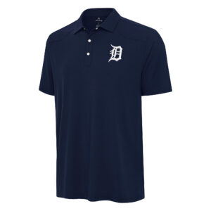 Men's Antigua Navy Detroit Tigers Western Polo