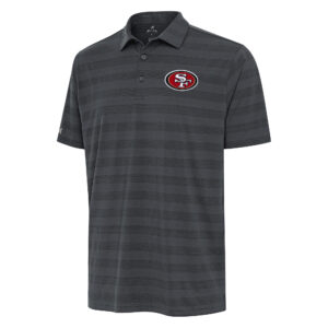 Men's Antigua Pewter San Francisco 49ers  Tunnel Polo