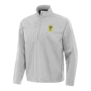 Men's Antigua Gray Nashville SC Brisk Quarter-Zip Jacket