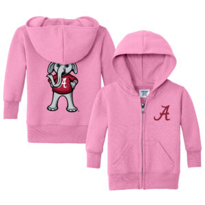 Toddler Chad & Jake  Pink Alabama Crimson Tide Logo Full-Zip Hoodie Jacket