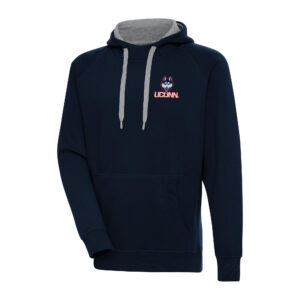 Men's Antigua Navy UConn Huskies Big & Tall Victory Raglan Pullover Hoodie