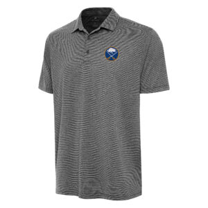 Men's Antigua  Heather Black Buffalo Sabres Scheme Polo