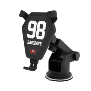 Keyscaper Javon Hargrave Black San Francisco 49ers Wireless Car Charger