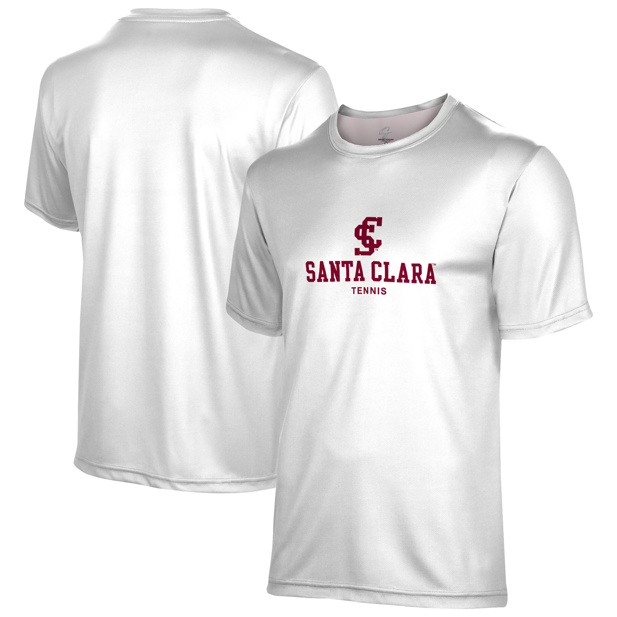 Men's ProSphere White Santa Clara Broncos Tennis 1.0 T-Shirt