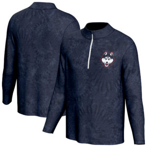 Men's ProSphere Navy UConn Huskies Blend 2.0 Quarter-Zip Pullover