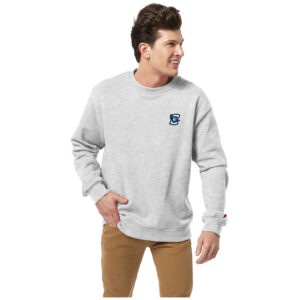 Men's League Collegiate Wear  Heather Gray Creighton Bluejays Essentials 2.0 Pullover Crewneck