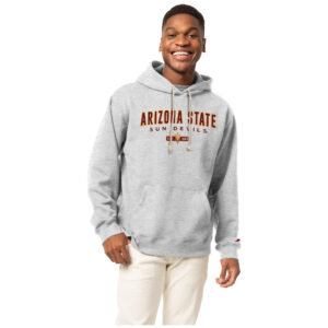 Men's League Collegiate Wear  Heather Gray Arizona State Sun Devils Essentials 2.0 Fleece Pullover Hoodie