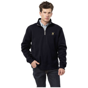 Men's League Collegiate Wear  Navy Navy Midshipmen Essentials Fleece 2.0 Quarter-Zip Jacket