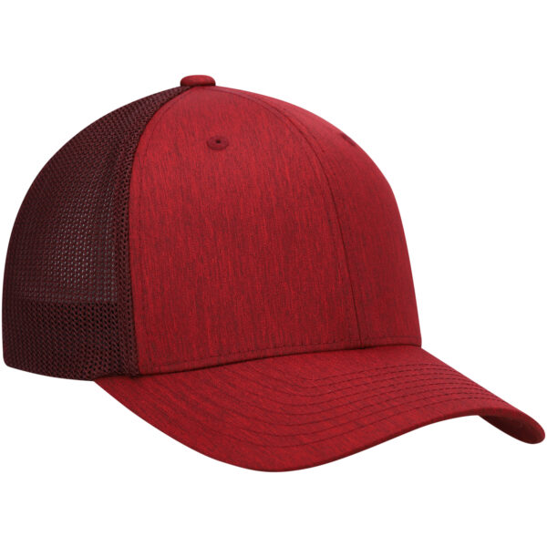 Men's Hurley Heather Red Mini Icon Trucker Flex Fit Hat - Image 8