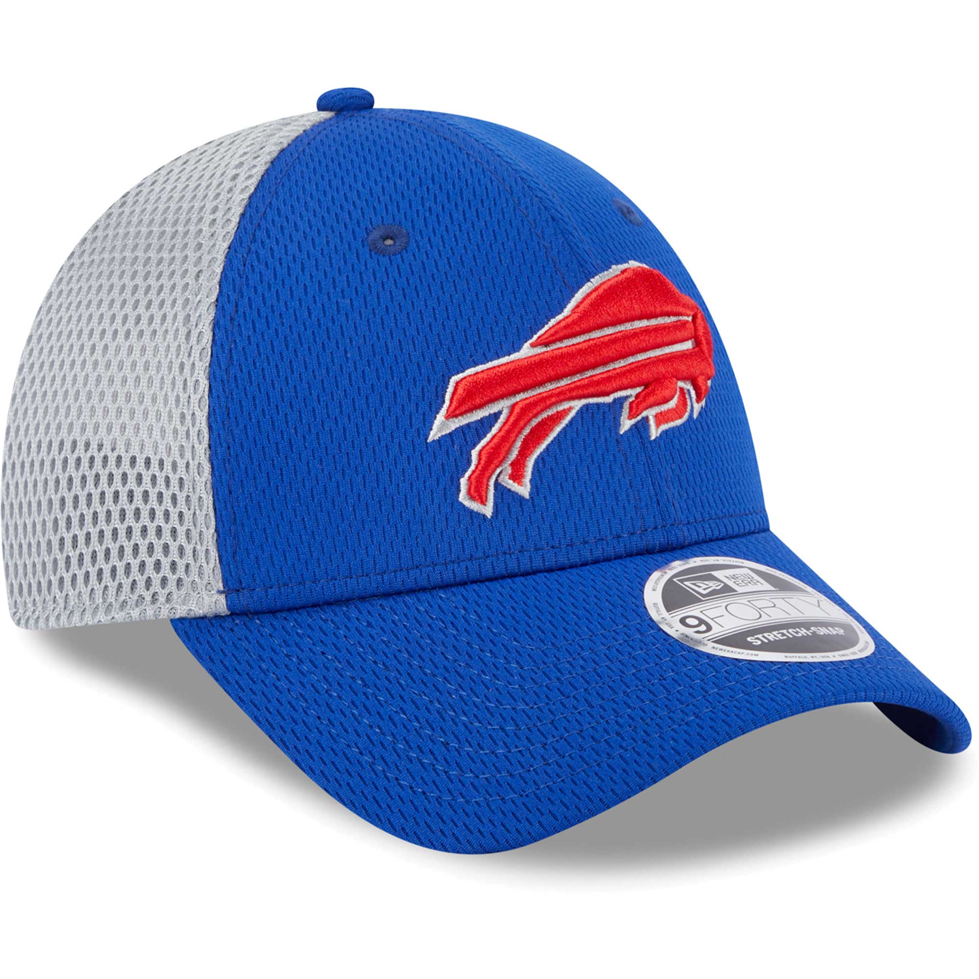 Men's New Era Royal Buffalo Bills Outline Trucker 9FORTY Adjustable Hat - Image 4