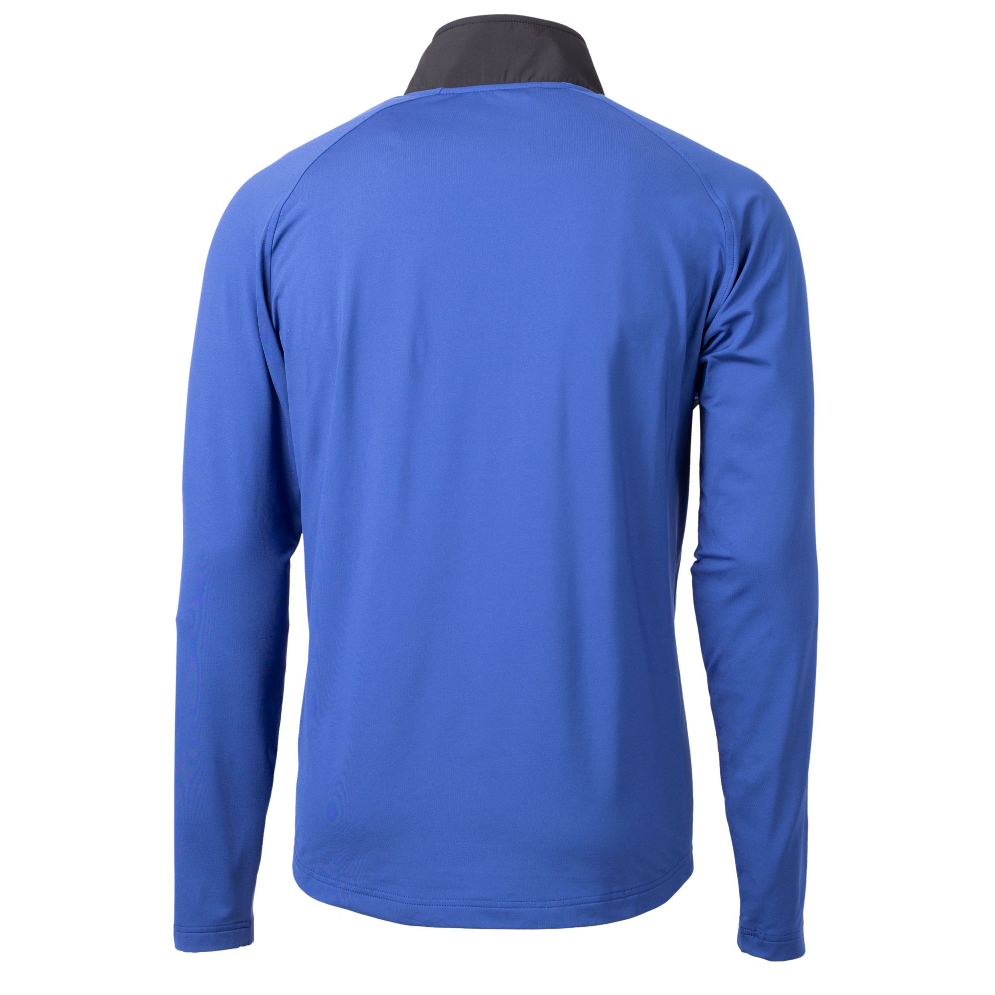 Men's Cutter & Buck Royal Delaware Fightin' Blue Hens Adapt Eco Knit Hybrid Recycled Quarter-Zip Pullover Top - Image 4