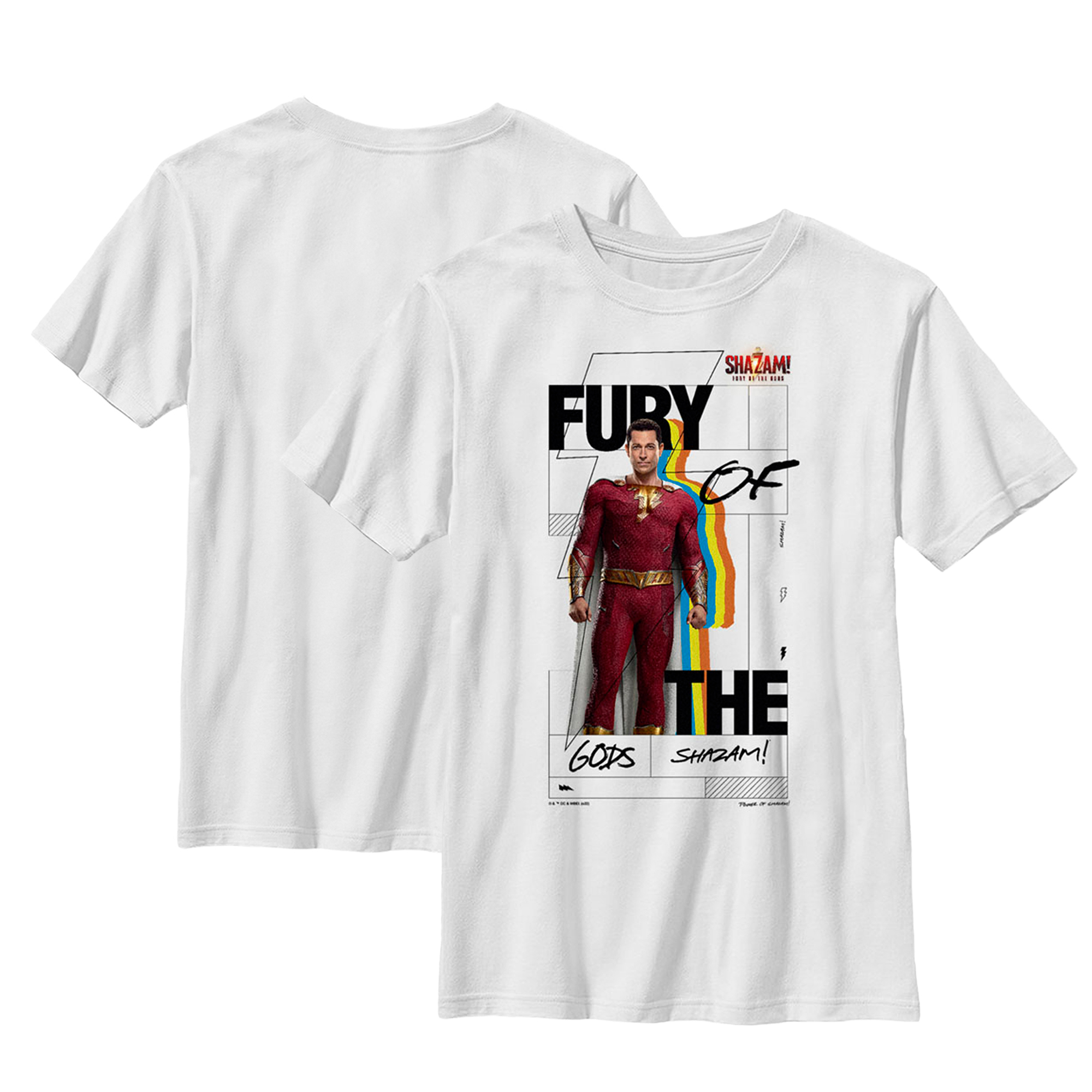 Youth White Shazam! Hero T-Shirt