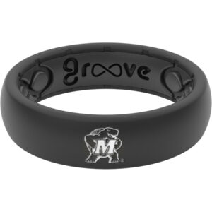 Men's Groove Life Black Maryland Terrapins Thin Ring