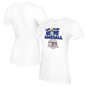 Women's Tiny Turnip White Chicago Cubs S'mores T-Shirt