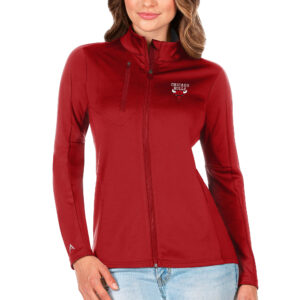 Women's Antigua Red Chicago Bulls Generation Full-Zip Jacket