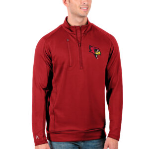 Men's Antigua Red Illinois State Redbirds Big & Tall Generation Half-Zip Pullover Jacket