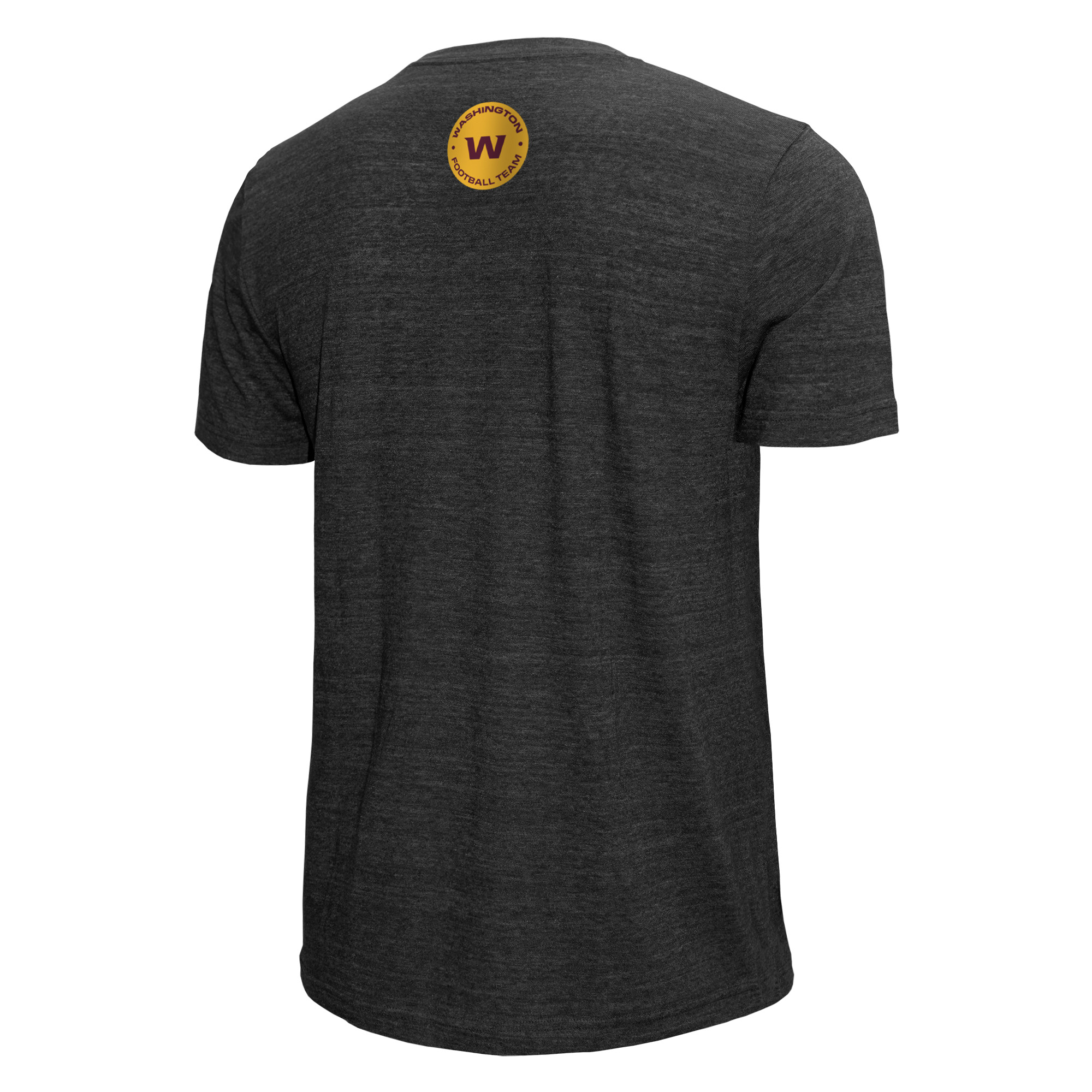 Men's New Era Black Washington Football Team Retro Draft Graphic Tri-Blend T-Shirt - Image 4