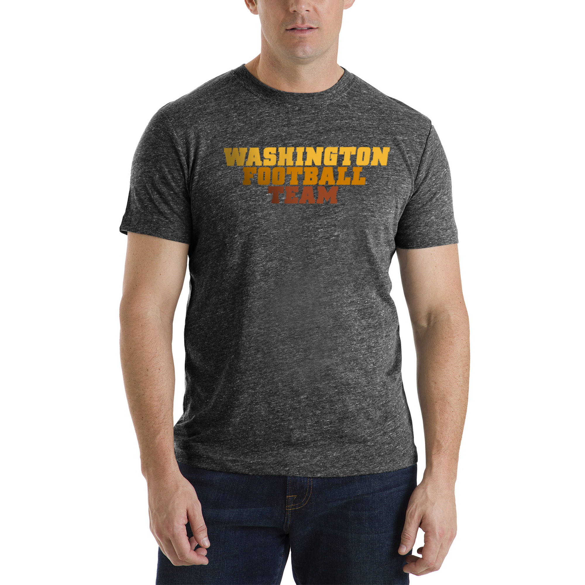 Men's New Era Black Washington Football Team Retro Draft Graphic Tri-Blend T-Shirt - Image 10