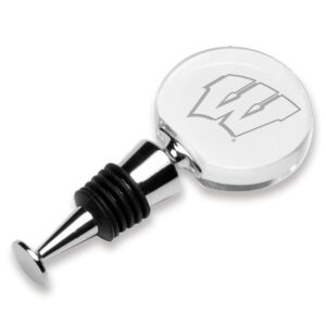 Wisconsin Badgers Team Round Wine Stopper