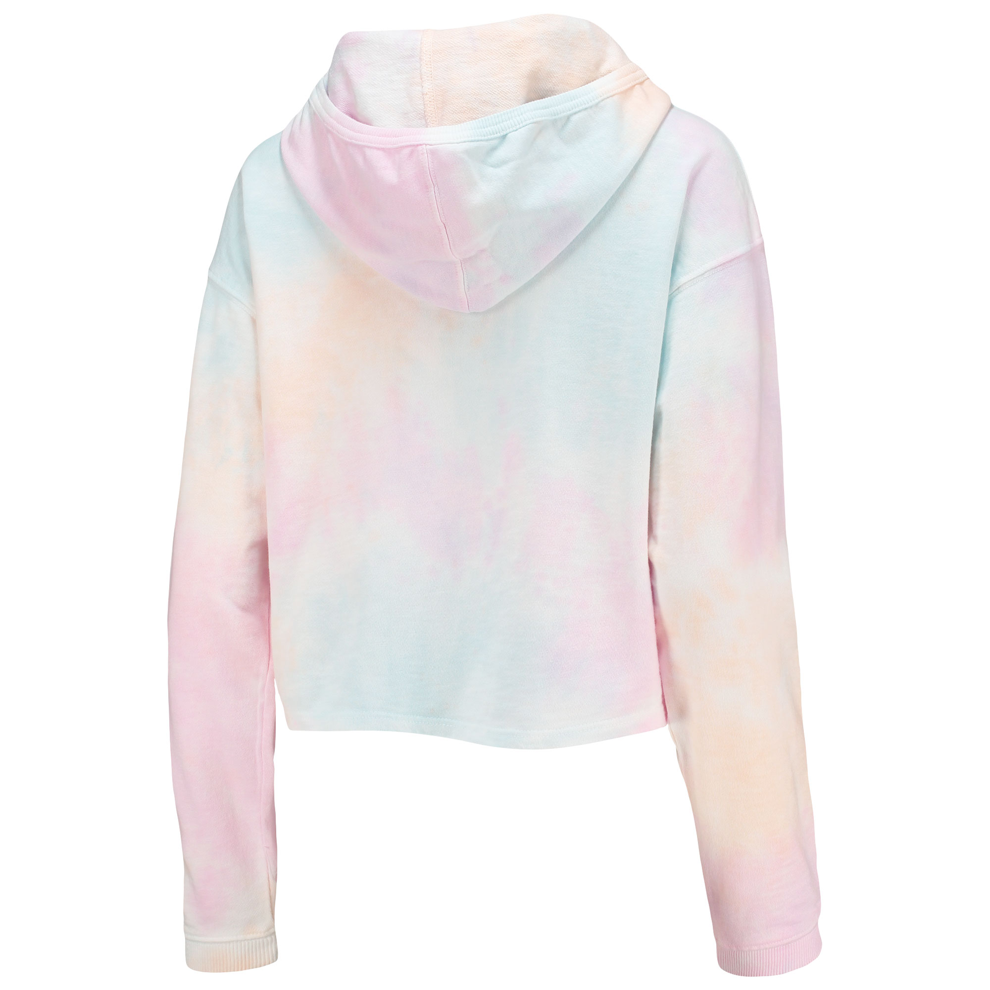 Women's League Collegiate Wear Pink/White Florida State Seminoles Tie-Dye Cropped Pullover Hoodie - Image 5