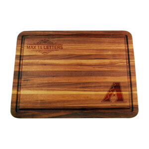 Arizona Diamondbacks Large Acacia Personalized Cutting & Serving Board