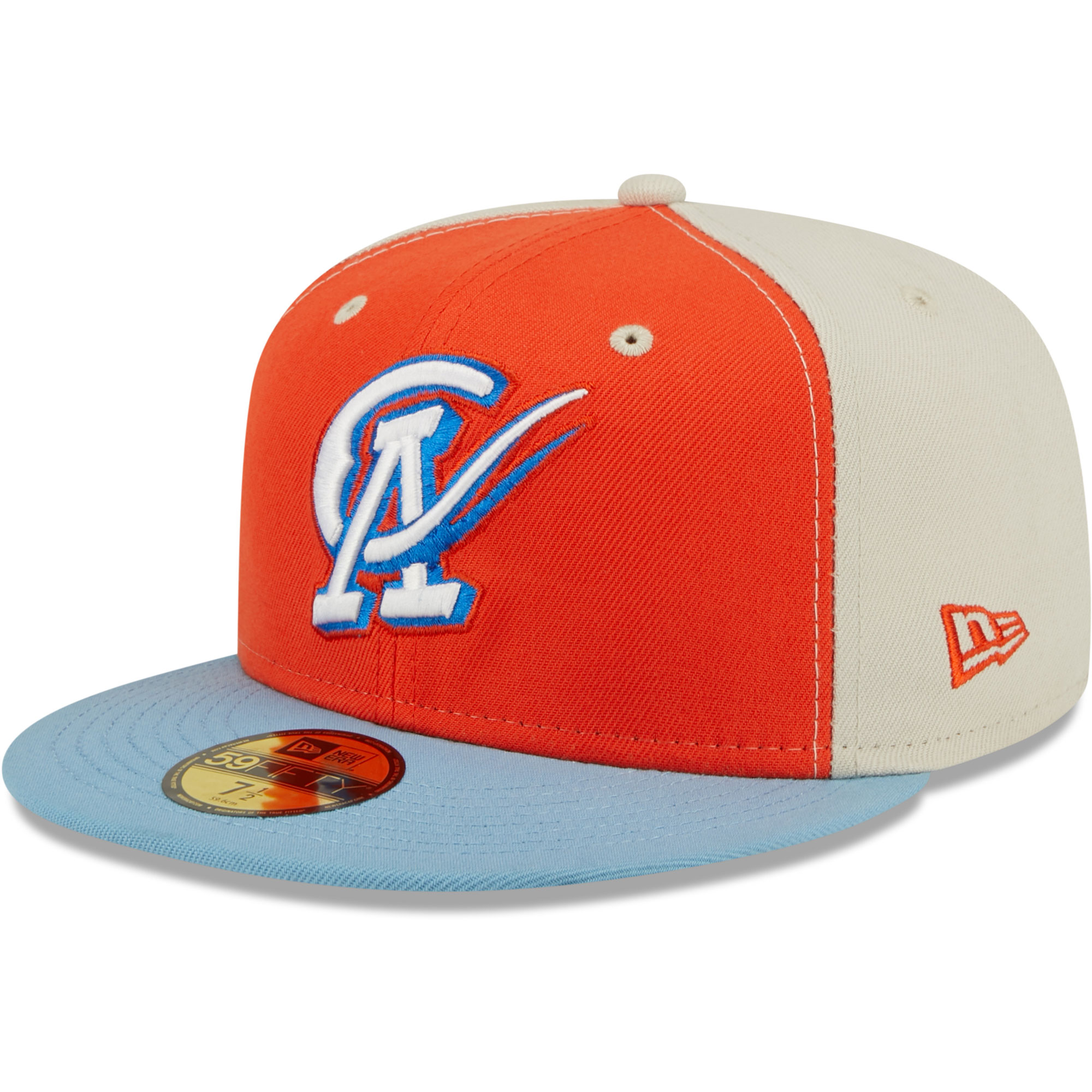 Men's New Era Orange/Light Blue Cielo Azul de Oklahoma City Copa De La Diversion 59FIFTY Fitted Hat - Image 2