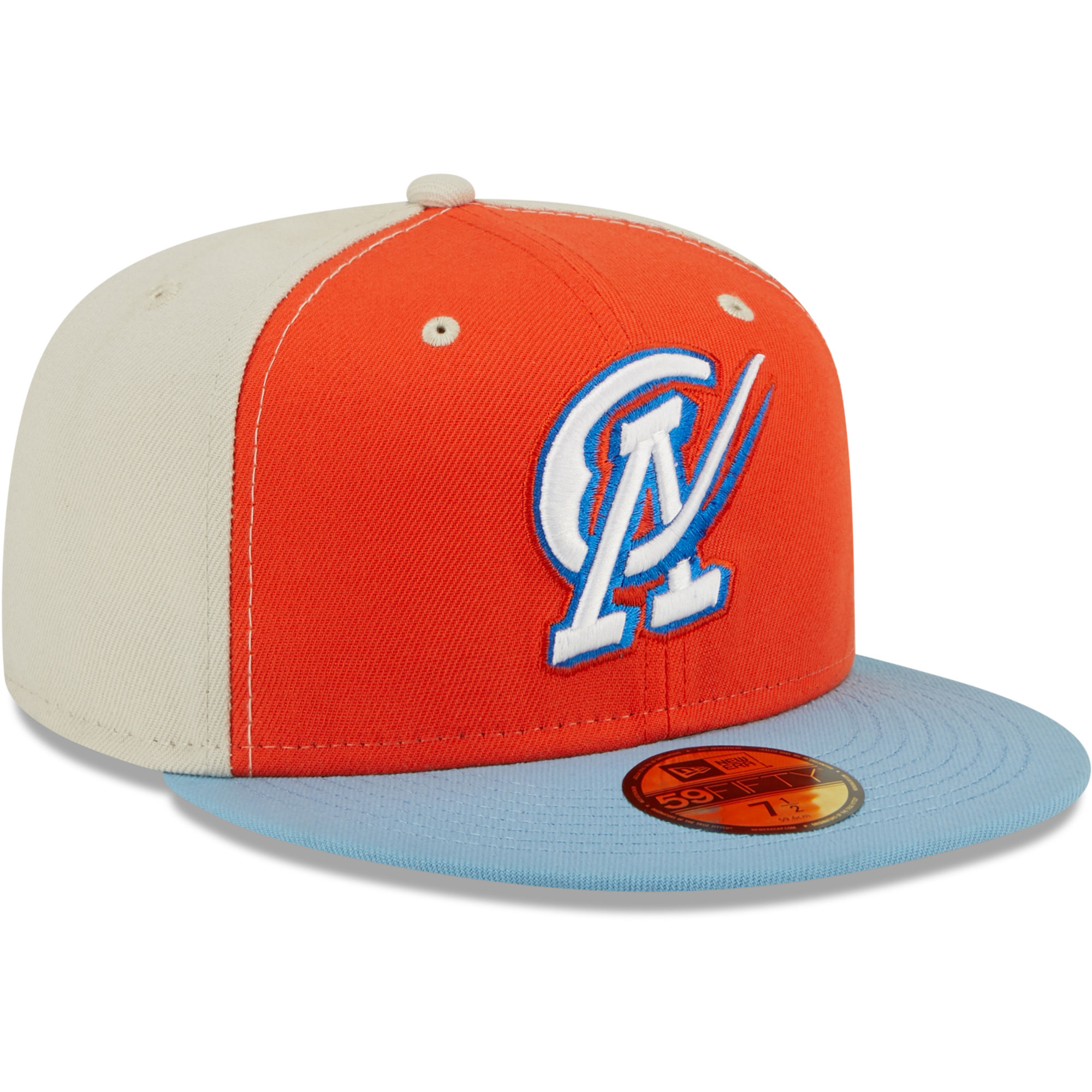 Men's New Era Orange/Light Blue Cielo Azul de Oklahoma City Copa De La Diversion 59FIFTY Fitted Hat - Image 4