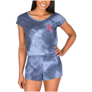 Women's Concepts Sport Navy St. Louis Cardinals Marina Romper