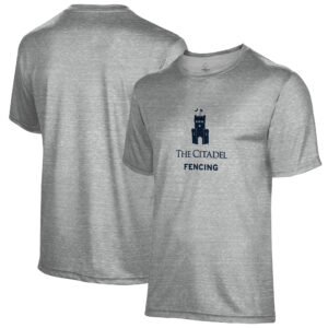 Men's Gray Citadel Bulldogs Fencing Name Drop T-Shirt