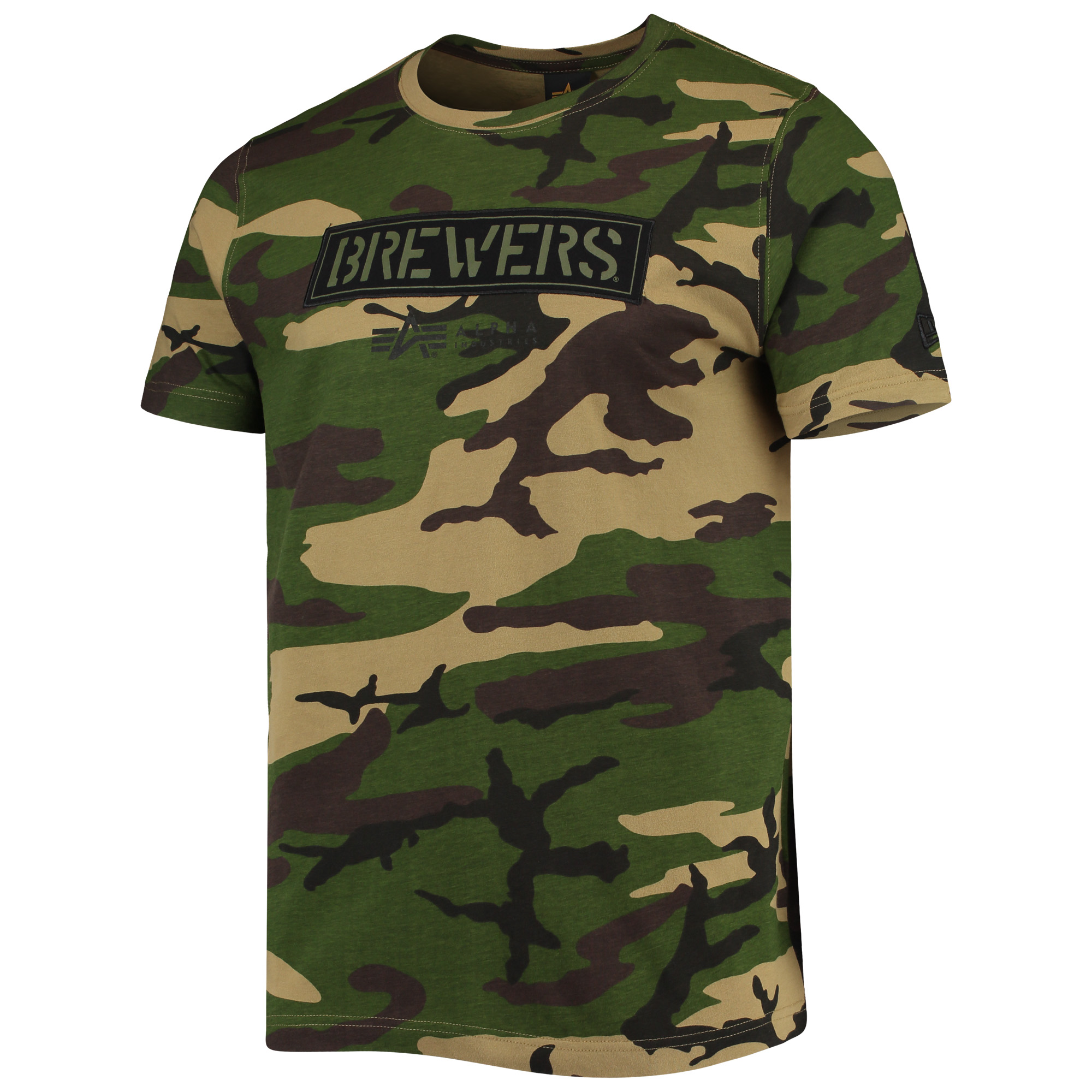 Men's New Era Camo Milwaukee Brewers Club T-Shirt - Image 3